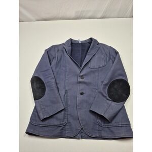 Donrad Duncan Engineered For Motion EFM Blazer Mens 42 Blue  Stretch Elbow Patch